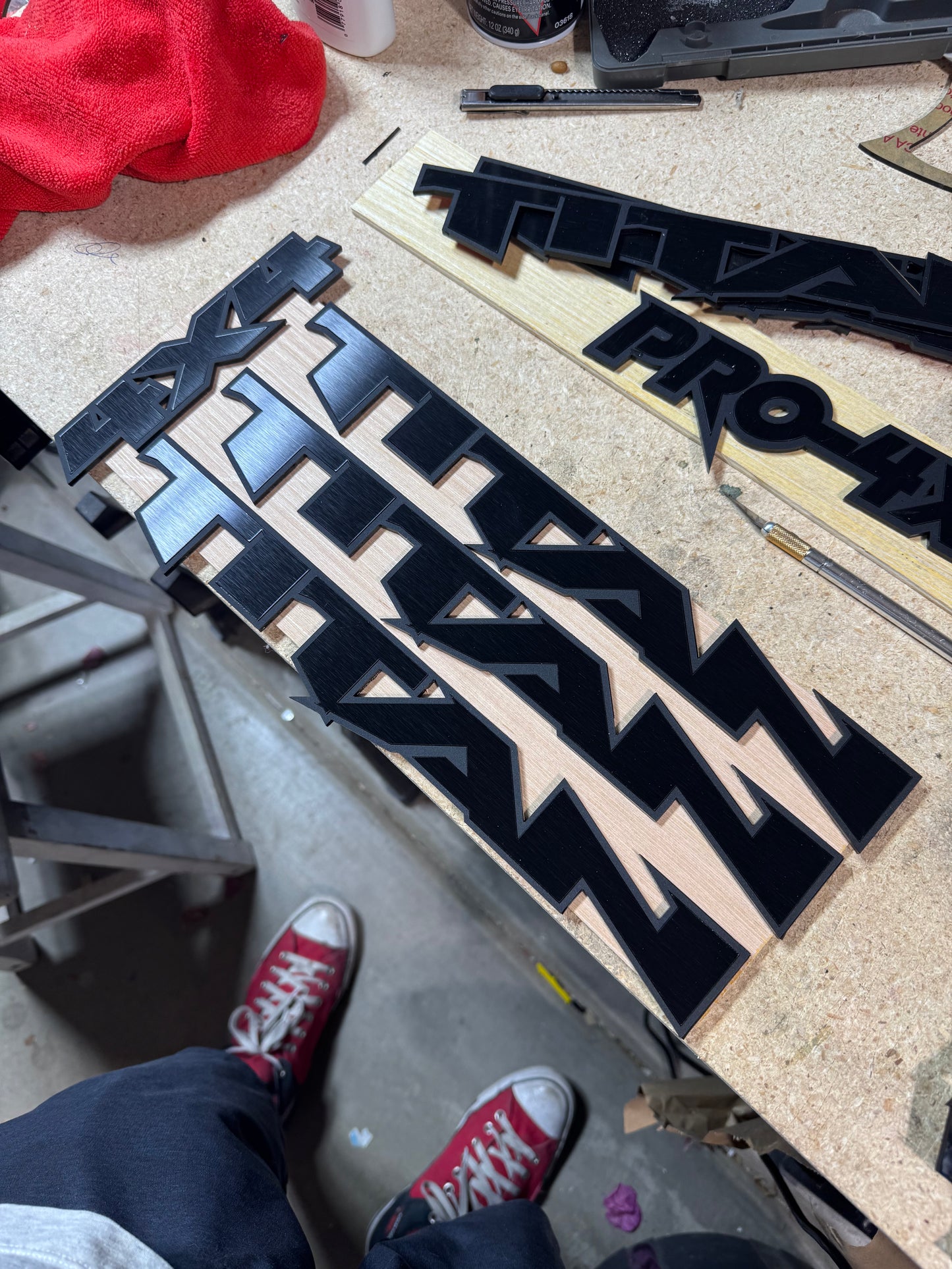 Blacked Out TITAN Emblem Set