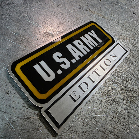 United States Army Edition Vehicle Emblem – UV-Resistant Cast Acrylic (5", 6", 7") | 1/8" Thick | w/ 3M VHB & Lifetime Warranty